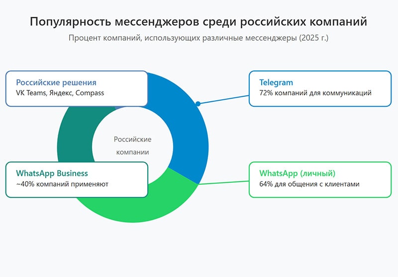 Обзор ТОП-5 популярных бизнес-мессенджеров в 2025 году